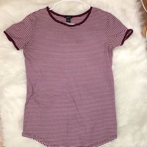 Rue21 XL Red & White striped shirt